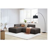 Bobochic Paris Smeđa kutna garnitura od samta (s lijevim kutom/u obliku slova L) Megeve – | shoptok.hr