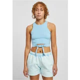 UC Ladies Women's balticblue Cropped Knot Top