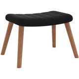  Stol za sproščanje s stolčkom črn žamet, (20957532) | Shoptok.si