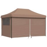 Šator za svadbe - šator za zabave Smeđa 292 x 440 x 315 cm Oxford tkanina - Smeđa s 4 bočna zida Da | shoptok.hr