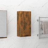 vidaXL Stenska kopalniška omarica dimljeni hrast 32x20x67 cm Cene