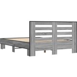  Posteljni okvir siva sonoma 120x190 cm inženirski les in kovina | Shoptok.si