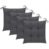  Jastuci za stolice 4 kom antracit 50x50x7 cm od tkanine Oxford Cijene