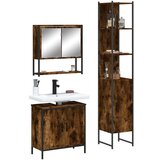 vidaXL 3-dijelni set kupaonskog namještaja boja hrasta drveni | shoptok.hr