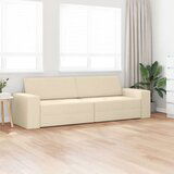 vidaXL Dnevni kauč na krevet 2-u-1 Krem 245x150x60.5 cm Tkanina | shoptok.hr