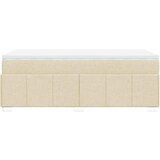  Krevet s oprugama i madracem krem 100 x 200 cm od tkanine | shoptok.hr