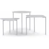 Spinder Design Metalni okrugli pomoćni stolići u setu 3 kom 46.5x46.5 cm Do-Re-Mi –
