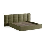 Micadoni Zeleni tapecirani bračni krevet s prostorom za odlaganje s podnicom 180x200 cm Eric – | shoptok.hr