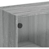  Bočni ormarić sa staklenim vratima boja hrasta 68x37x75,5 cm | shoptok.hr