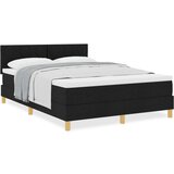 vidaXL Box Spring krevet s madracem Crni 140x200 cm Tkanina | shoptok.hr