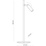  LED stona lampa LAGOS 1xG9/6W/230V 4000K crna/zlatna | Eponuda.com