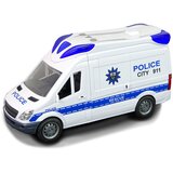  Policijski kombi za igru sa zvučnim efektima i pomićnim vratima - bijeli | Shoptok.si