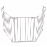 Noma 3-delna varnostna ograja Modular kovinska bela 94054, (20817588) | Shoptok.si