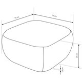 Tabure OLBIA 75x75 cm bež | Eponuda.com