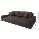 Ropez Smeđa sklopiva/s prostorom za odlaganje sofa od samta 234 cm Sara – | shoptok.hr
