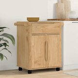  Kuhinjski kolica FLORO Vosak smeđa 72,5 x 45 x 80 cm | shoptok.hr