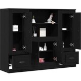  Visoki ormar Crna hrastovina 132x35 5x103 5 cm Konstruirano drvo | shoptok.hr