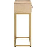  Konzolni stol 90 x 30 x 76 cm od masivnog drva manga i željeza - 90 x 30 x 76 cm 1 s 2 ladice 1 | shoptok.hr