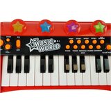 Lean_Toys Klaviatura, klavir, 24 tipk, USB mikrofon, rdeča | Shoptok.si