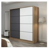 Hanah home Ormar Kale-3982, 180x210x52 cm, Antracit-Bijeli | Eponuda.ba