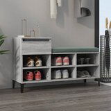 The Living Store omarica za čevlje siva sonoma 102x36x60 cm inženirski les - omarica za čevlje, (21434110) Cene