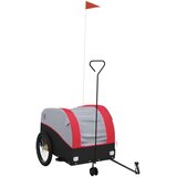  Prikolica za bicikl crno-crvena 45 kg željezna | shoptok.hr