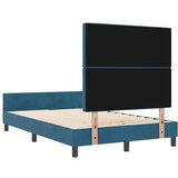 vidaXL Postelja Temno modra 120x200 cm Žamet | Shoptok.si