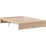 vidaXL Krevet s regalom za knjige bez madraca 140x190 cm od borovine | shoptok.hr