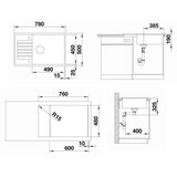 Blanco sudoper ZIA XL 6 S Compact SILGRANIT ANTRACIT, bez dalj. upr. | shoptok.hr