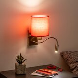  Brilagi - LED zidna lampa NUBILA 1xE27/25W/230V + LED/3W mesing/crvena | Eponuda.com
