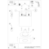  Stropna svetilka HATI zlata, (21348178) | Shoptok.si