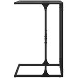  Bočni stolić s prozirnim staklom 40 x 30 x 61,5 cm čelični | Eponuda.com