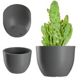 KADAX Vrtni cvetlični lonec Pokrov za okrogel cvetlični lonec 30 cm siv, (5000346567) | Shoptok.si