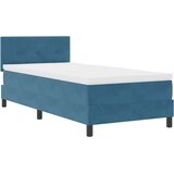  LED Box Spring Krevet Tamno plava 90 x 200 cm Baršun | shoptok.hr