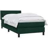 Box Spring krevet s madracem tamnozeleni 80x220 cm baršun | shoptok.hr