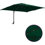 vidaXL Vrtni dežnik Zelena 248.5 x 247.5 x 160 cm blago | Shoptok.si
