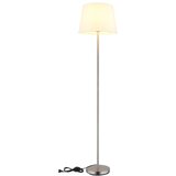 Globo 40100101 - Podna lampa JORIS 1xE27/40W/230V bela/matni hrom | Eponuda.com