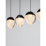 Nova Luce Mat crna LED viseća svjetiljka aluminijska s mogućnosti zatamnjivanja sa staklenim sjenilom Alicia – | shoptok.hr