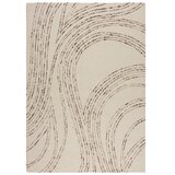 Flair Rugs Smeđi/krem vunen tepih 160x230 cm Abstract Swirl – Cijene