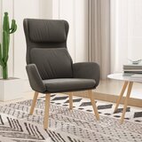 The Living Store Stol za sproščanje temno siv žamet - Stol Za Sproščanje, (21485238) Cene