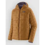Micro Puff Pulover s kapuco cinnamon brown