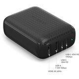 HYPER Drive, GaN 60W punjač i 4 portni USB-C HUB za USB-C uređaje | shoptok.hr