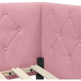  Kutni okvir kreveta Ružičasta 80 x 200 cm Baršun | shoptok.hr