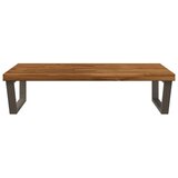  Polica za Lavabo - Umivaonik s prirodnim rubom montirana na zid - Prirodno kava 40 x 50 x 24 cm Četvrtasto | shoptok.hr