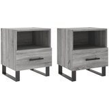 Maison Chic Dvo delni komplet Nočne omarice - Nočne mize siva sonoma 40x35x47,5 cm inženirski les, (21688566) Cene