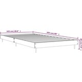 vidaXL okvir za krevet boja hrasta 100x200 cm od konstruiranog drva | shoptok.hr