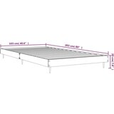 vidaXL Posteljni okvir sonoma hrast 100x200 cm inzenirski le | Shoptok.si