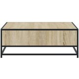 vidaXL Stol za kavu Sonoma hrast 80x80x30 cm Konstruirano drvo i metal | shoptok.hr