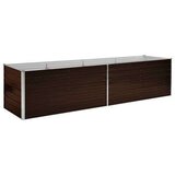  Visoka greda rjava 320x80x77 cm pocinkano jeklo, (20618648) | Shoptok.si