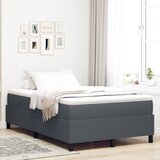 vidaXL Krevet s podnicom s madracem Tamno siva 120x200 cm Kordurovinska tkanina Cijene